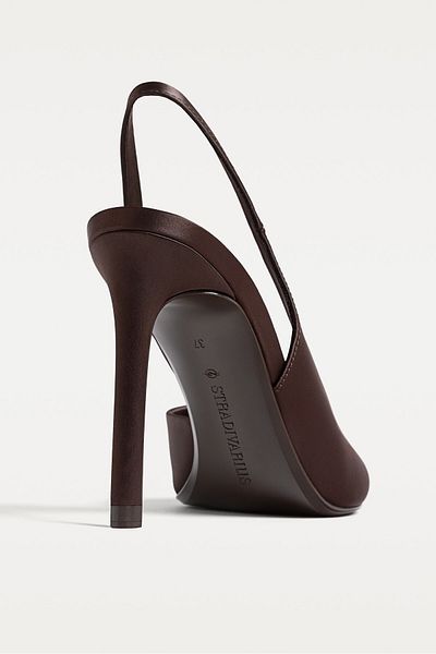 Stradivarius Satin-effect high-heel shoes