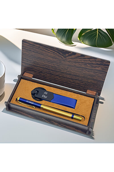 Marmara Creative Kişiye Özel Hediye Seti - Kalem ve Anahtarlık - Lazer İsim Y...