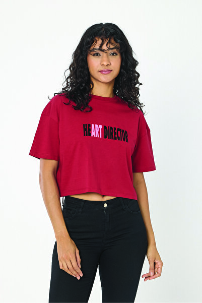 By Caspita Fashion Lenithra Ženska Oversize kroj Heart Director Štampano Bord...