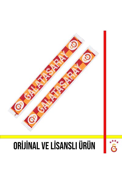 Galatasaray Eșarfă în carouri galben roșu cu licență