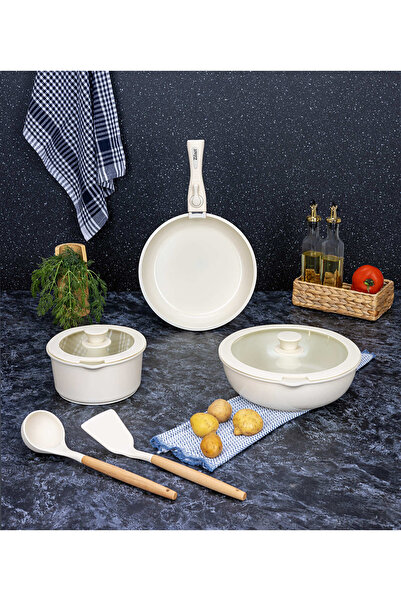 Zilan Σετ μαγειρικών σκευών ZLN0965 8 τεμαχίων, 5 στρώσεων, συμβατό με φούρνο