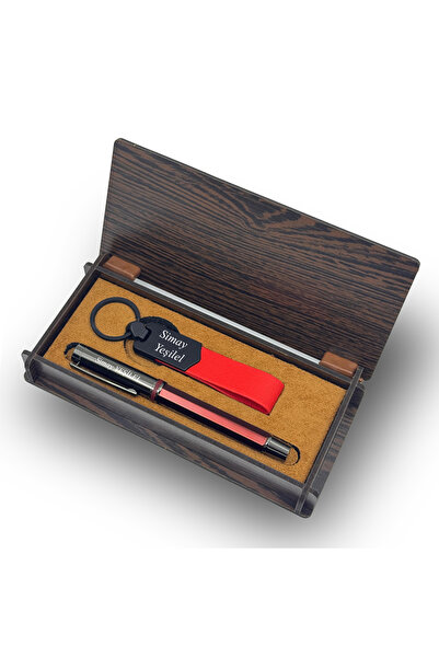 Marmara Creative Kişiye Özel Hediye Seti - Kalem ve Anahtarlık - Lazer İsim Y...