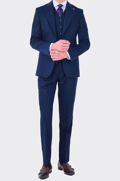 Kadir Büyükkaya Men's Viscose Fabric Vest Suit-Kaw1000S