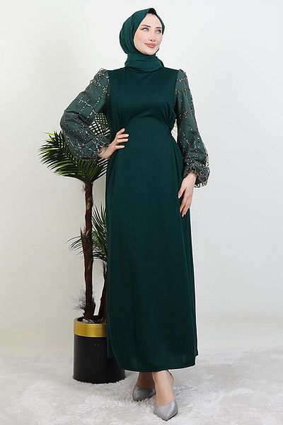 giz astore Crescent Krrep - Emerald Dress
