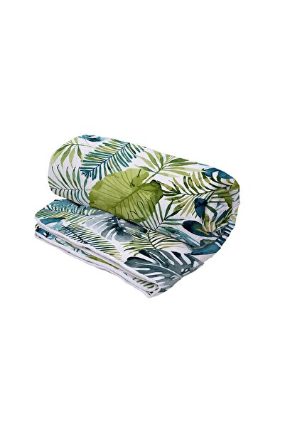 ALCAM Set Alcam perna microfibra 50x70 cm si pilota matlasata 140x200 cm, Jungle