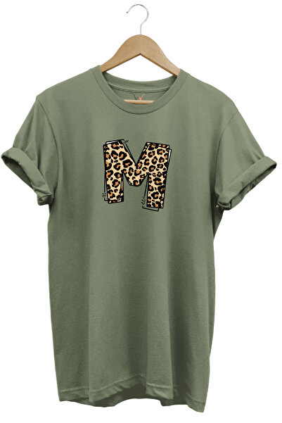 WİDİ Sa leopard dezenom Pismo za rođendanski poklon M Štampano 100% pamuk Sta...