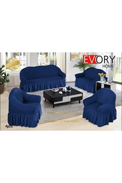 smart home غطاء كنب مرن مكون من 4 قطع قطعتين من أغطية الكراسي وقطعتين من أغطية الكنب