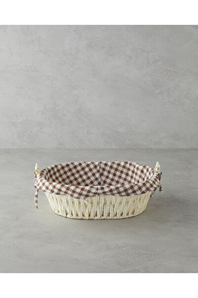 English Home Rovella Paper Bread Basket 29X22X9,5 cm Cream