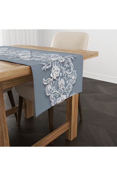 Filamente Digital Printed Runner - Lace Look - 140x40 cm