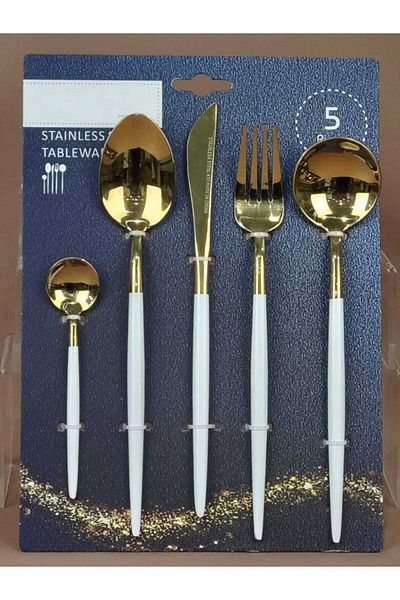 AR HOME 30 Piece Stainless Steel Cutlery Set for 6 People