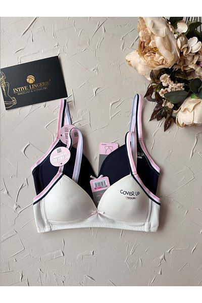 İntive Lingerie 95% bumbac cu bretele subțiri Rochie de lapte pentru fetiță, fără sârmă
