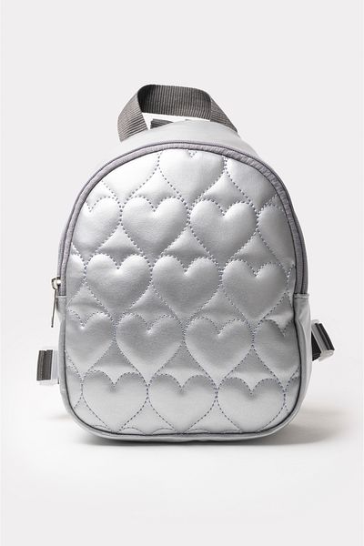 ICONE BAG Rucsac de mărime medie pentru fetiță cu inimă brodata