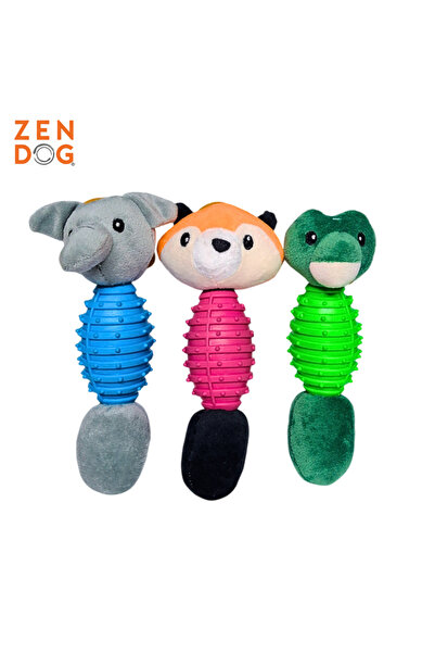 ZENDOG لعبة الكلب ZEN DOG مع شخصيات حيوانات - ألعاب مضغ وتفاعلية