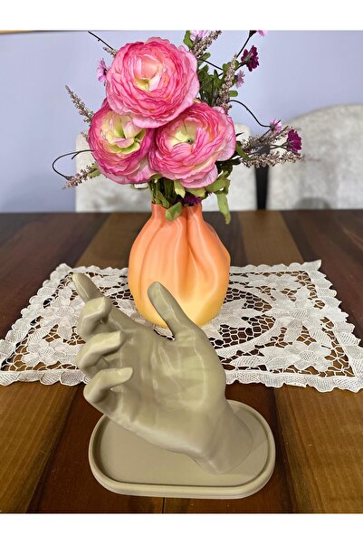 Ela Crafts حامل مجوهرات على شكل يد، حامل إكسسوارات ديكور أنيق وعملي