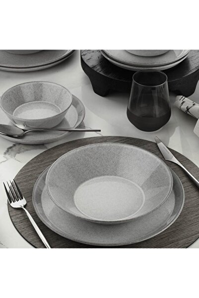 Kütahya Porselen Stolní servis FORZA, 24 kusů, 6 osob, porcelán, béžová, porc...