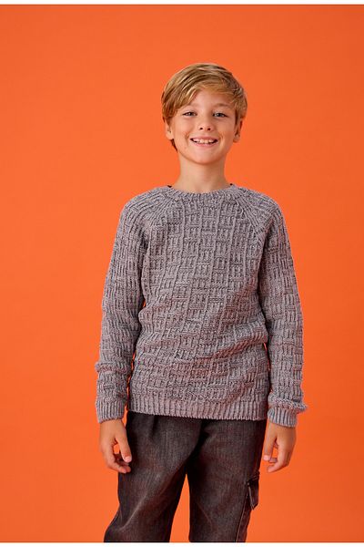 Nisrakids Children's Knitwear Sweater - Crew Neck, Long Sleeves and Relaxed Fit