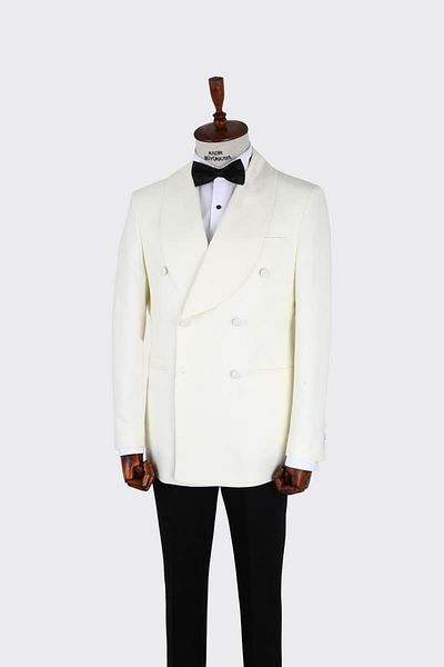 Kadir Büyükkaya Men's Double Breasted Tuxedo-Kax1721W
