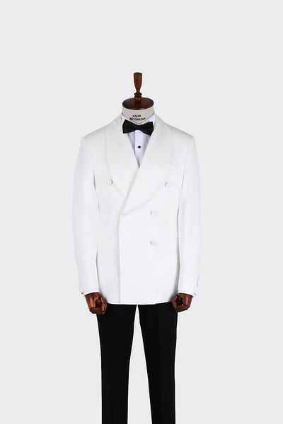 Kadir Büyükkaya Men's Double Breasted Tuxedo-Kax1721W