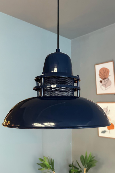 Bamyum Fener Lacivert Avize Tekli Sarkıt Mutfak Yatak Odası Salon Masaüstü Lamba Aydınlatma Modelleri