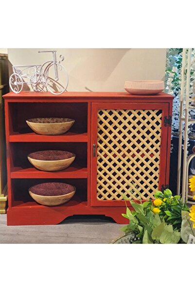 Le Atölye Bois Çok Amaçlı Dolap Kırmızı