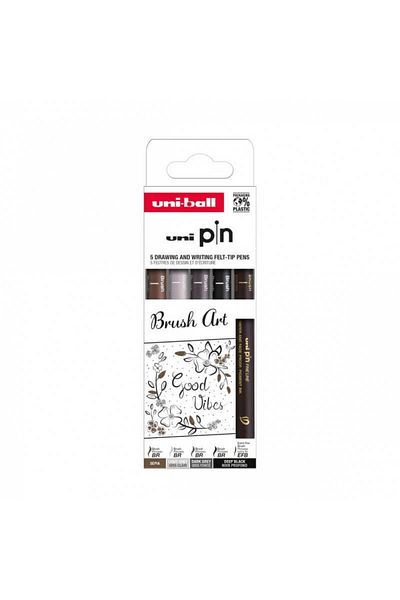 UNİ-BALL Set of 5 UNI PIN-200 water-based liners