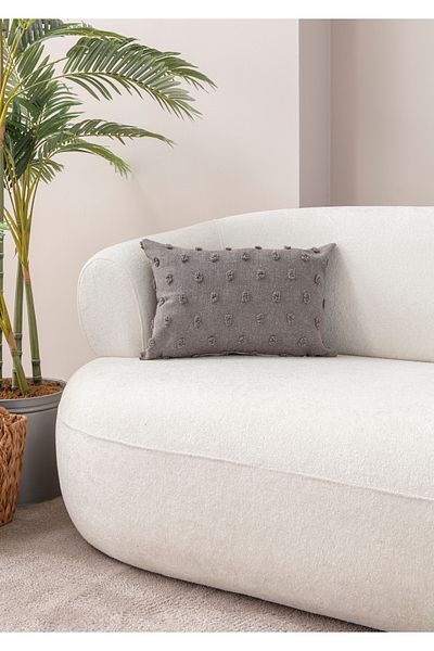 EVOTTO HOME COLLECTİON Husă de pernă decorativă din țesătură de in cu buline 35X50