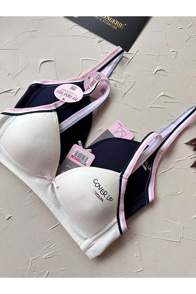 İntive Lingerie 95% bumbac cu bretele subțiri Rochie de lapte pentru fetiță, fără sârmă