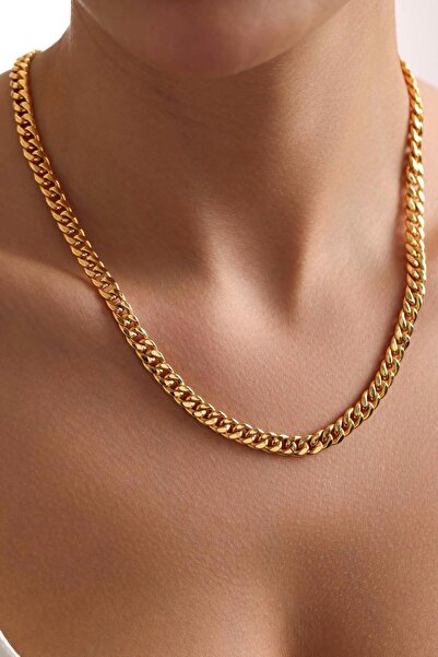 Bayar Gold 14 Ayar Altın Gurmet Zincir Kolye 6mm