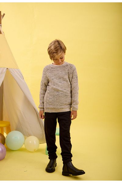 Nisrakids Children's Knitwear Sweater - Crew Neck, Long Sleeves and Relaxed Fit