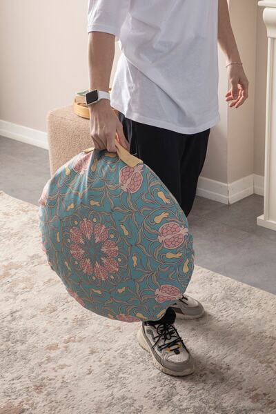 Ottoson Dekoratif Çok Amaçlı Iç Dolgulu Yer Minderi