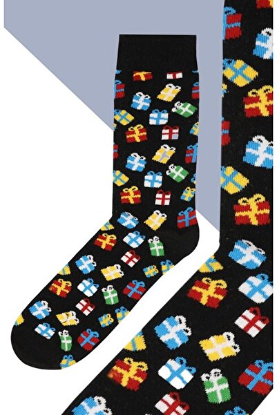 Flora Κάλτσες με μοτίβο συσκευασίας δώρου Ανδρικές μακριές κάλτσες Clb