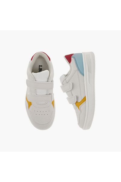 LBL by Shoexpress Panelled Sneakers with Hook and Loop Closure