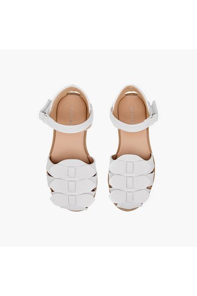 Flora Bella by Shoexpress Flora Bella Bow Accent Sandals with Hook and Loop Closure