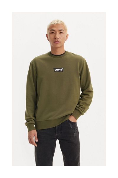 Levi's Standard Grapgic Crew Ssnl Core Batwing Green Sweatshirts 38423-0104