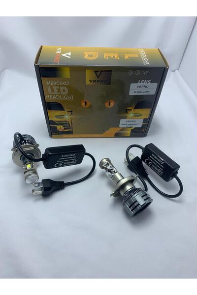 iq elektronik Vr Pro H4 Mega Mercekli Led Far Ampülü 22 Bin Lümen 75w
