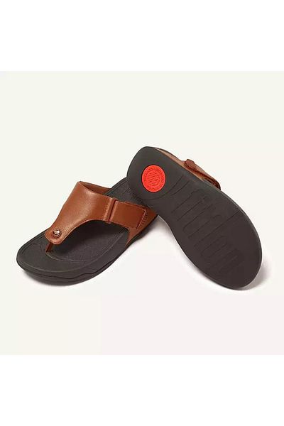 Fitflop Flipflop Trakk II Fitflop din piele maro pentru bărbați