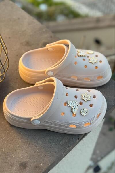 Melissa Boutique Women's Orthopedic Sole Stone Accessory Detailed High Scale Eva Nurse Doctor Slippers