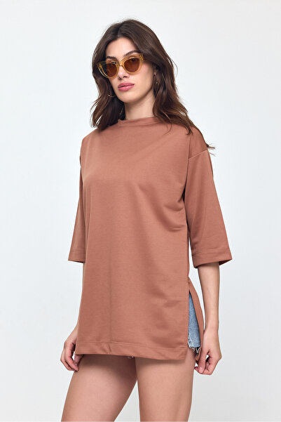 Nob Kahverengi Oversize T-shirt