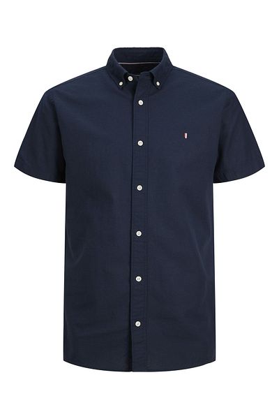 Jack & Jones Plus Мъжка риза с къс ръкав Jack&jones Plus - минималистичен ежедневен стил