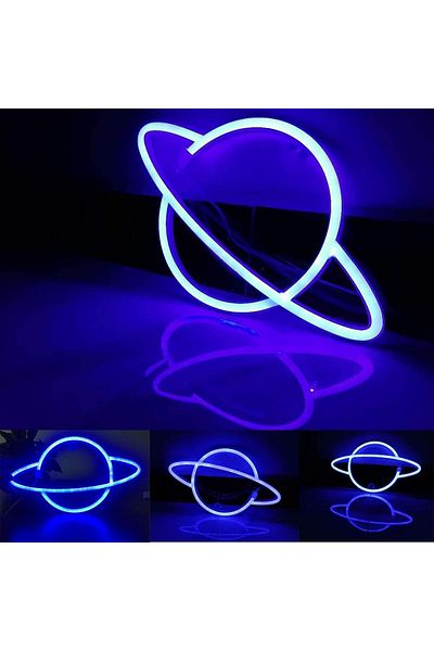 fulina LED Neon Lights, Acrylic LED+Silicon Strips, Battery Or USB Powered,for Room Christmas Birthday,Blue