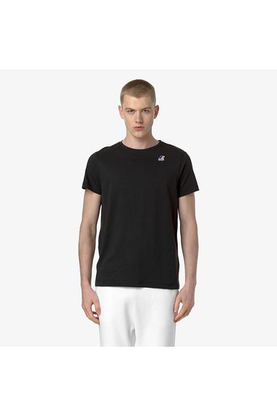 K-Way Black unisex t-shirt Le Vrai Edouard K-Way