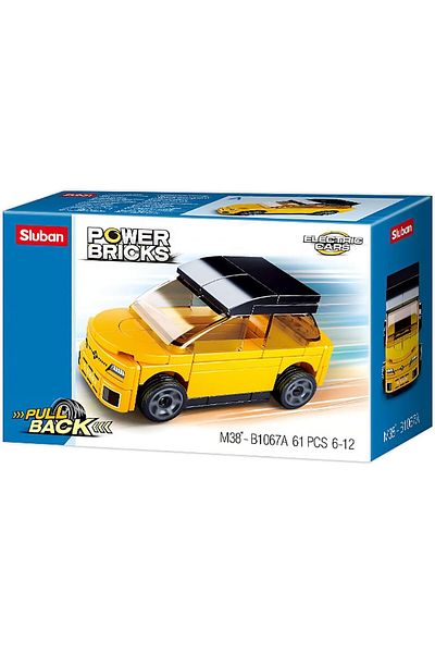 Sluban PowerBricks- Pull Back Car 61 PCS (M38-B1067A) (6004692)