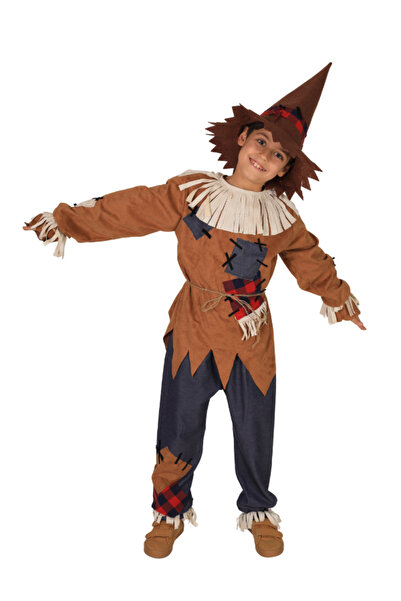 Erlina Çocuk Korkuluk Kostümü, Korkuluk Kıyafeti, Tiyatro-Etkinlik Kostümü