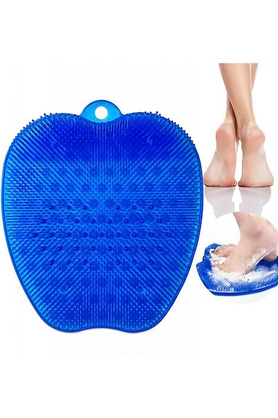 KEEBAX Perie pentru picioare KEEBAX, PVC, albastru inchis, 24 x 27 cm