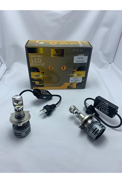 iq elektronik Vr Pro H4 Mega Mercekli Led Far Ampülü 22 Bin Lümen 75w