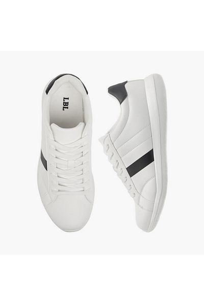 LBL by Shoexpress Stripe Detail Lace-Up Sneakers