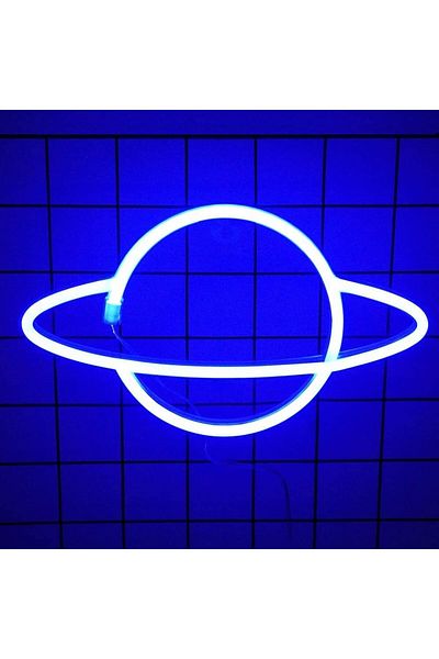fulina LED Neon Lights, Acrylic LED+Silicon Strips, Battery Or USB Powered,for Room Christmas Birthday,Blue