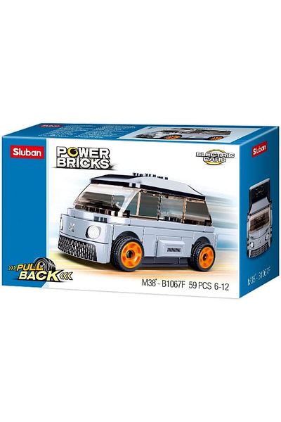 Sluban PowerBricks- Pull Back Car 59PCS (M38-B1067F) (6004697)
