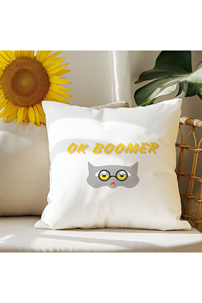 qoeuyl boutique Ok Boomer Štampano Smešan Poklon Punjenje od vlakana Saten De...