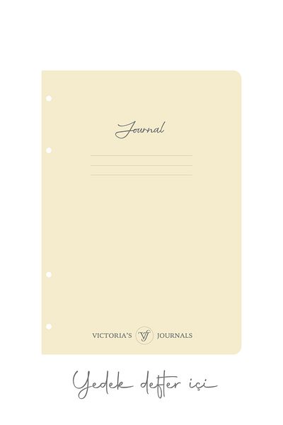 Victoria's Journals Reîncărcare caiet cu mecanism A5 - 96 coli 100 grame Ivory